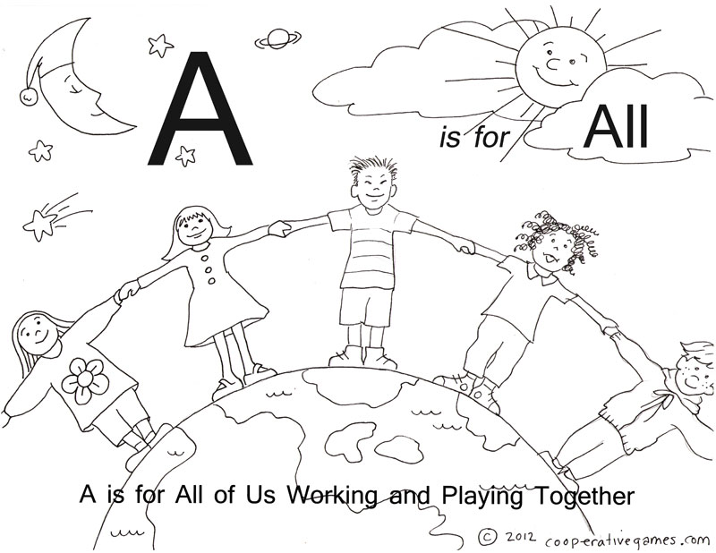 A ABC Coloring Pages