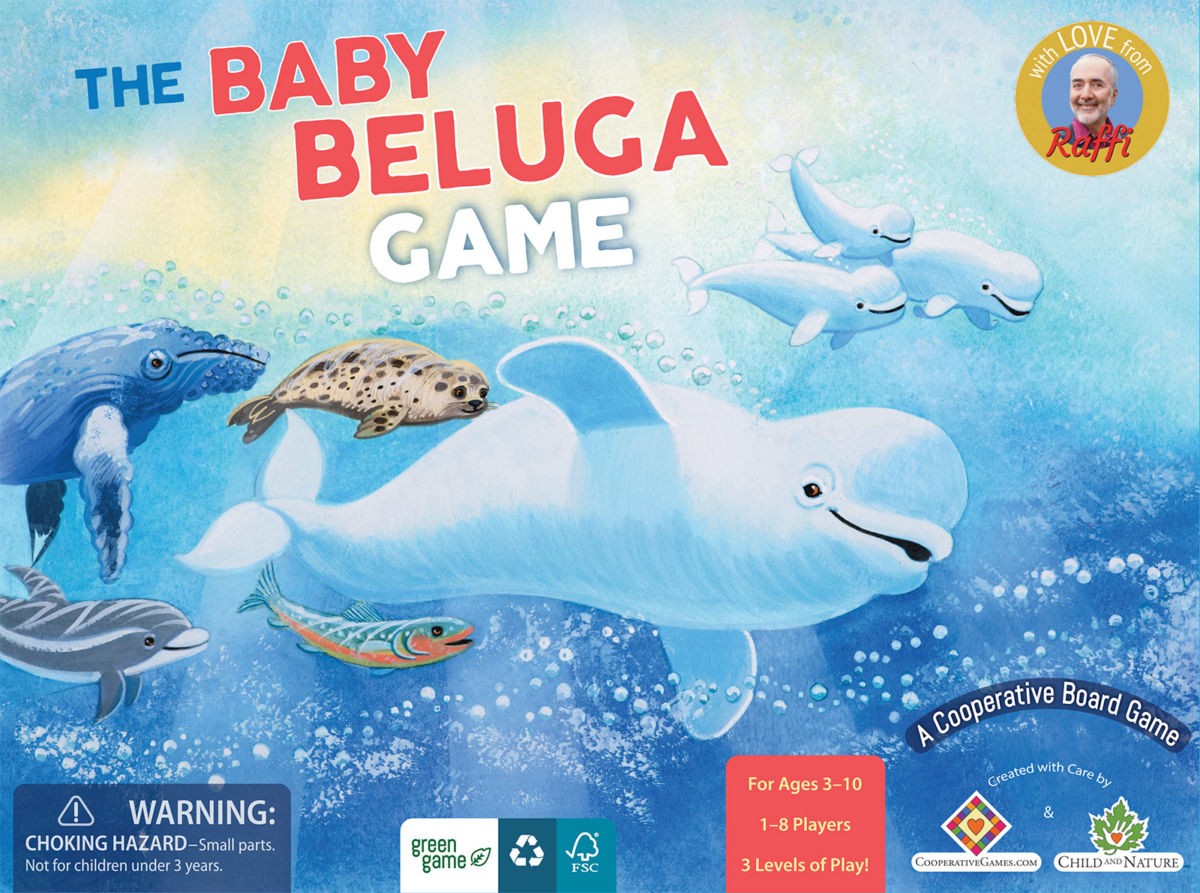 The baby beluga game front poster with animal image